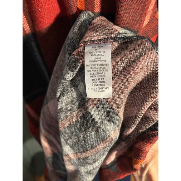 CONNECTED APPAREL Womens Dress Plus Size 22W Plaid 3/4 Sleeve Crew Neck - Picture 8 of 8